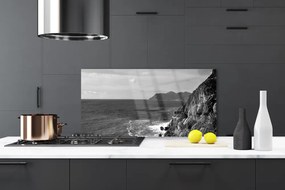 Pannello cucina paraschizzi Paesaggio di montagna del mare 100x50 cm