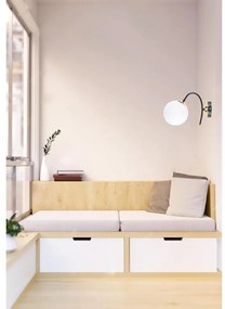 Lampada da parete bianca e nera ø 15 cm Yoyo - Squid Lighting