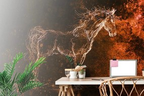 Carta da parati – Cavallo astratto