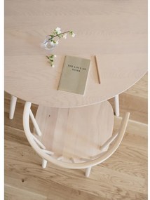 Tavolo da pranzo rotondo con piano in rovere 115x115 cm Yumi - Rowico