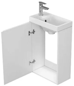 Cersanit S929-014 - Mobile sottolavabo per bagno MODUO 39x21,5 cm bianco lucido