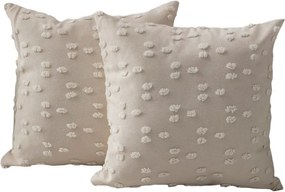 Federe decorative in set 2 pz 43x43 cm Tuffet – Mioli Decor