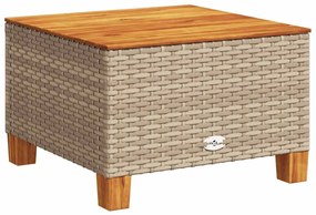 Set divano da giardino 5 pz con cuscini beige in polyrattan