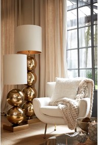 Poltrona crema in bouclé Vinstra - Light &amp; Living