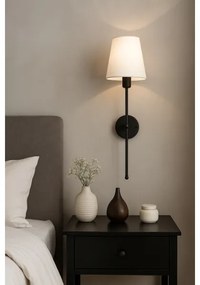 Lampada da parete MADELA 1xE14/40W/230V bianco/nero