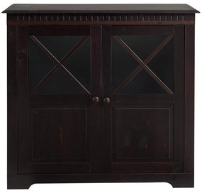 Vetrina in legno di pino marrone scuro 95x35 cm Lisa - Støraa