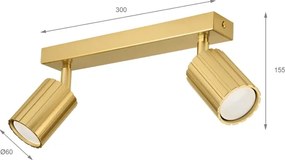 Brilagi - Faretto CRISPINA 2xGU10/10W/230V dorato