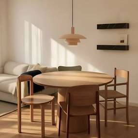 Lampada a sospensione Elorri Lindby, dimmerabile, Crema / Ambra, Soggiorno / Sala da pranzo, Metallo, Moderno, Lampada a sospensione