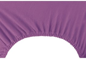 Lenzuolo con angoli viola in jersey 220x200 cm Amber – Restilo