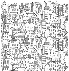 Fotomurale City, multicolore 159 x 280 cm