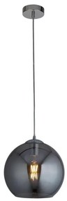 Searchlight 1632SM - Lampadario a sospensione con filo BALL 1xE27/60W/230V nero