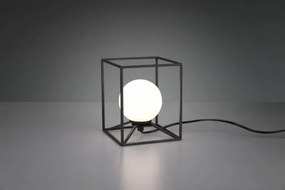 Lampada da tavolo sfera di vetro gabbia struttura metallo r50401032...