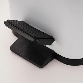 Cestino per la spazzatura bianco in acciaio con pedale 5 l Erik – Spirella