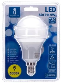 LED A5 A60B E14 9W 3000K 720lm 230V D60*H112mm