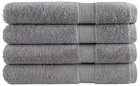Asciugamani Premium Solund 4 Pz Grigi 100x200cm 600gsm /