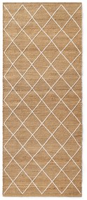 Passatoia di colore naturale in iuta tessuta a mano 80x200 cm Kunu – Hanse Home