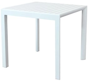 ALBEN - tavolo con struttura in alluminio 80 x 80