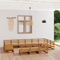 Set Divani da Giardino 13 pz in Legno Massello di Pino 3076192