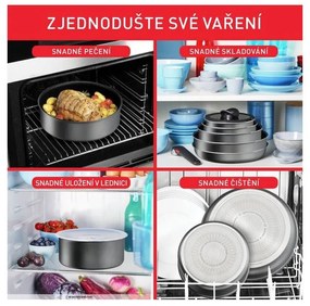 Set di pentole in alluminio 20 pezzi Ingenio Daily Chef On - Tefal