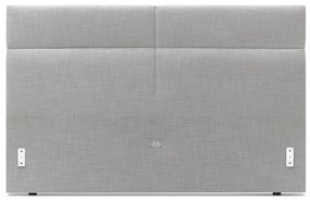 Letto matrimoniale imbottito grigio chiaro con griglia 160x200 cm Elyna - Bobochic Paris