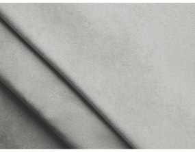 Letto matrimoniale imbottito grigio chiaro con griglia 140x200 cm Akela - Makamii