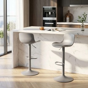 ESTEBAN - sgabello alto in acciaio