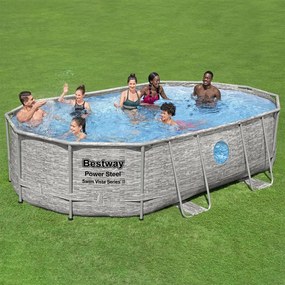 Set Piscina Power Steel 488x305x107 Cm /
