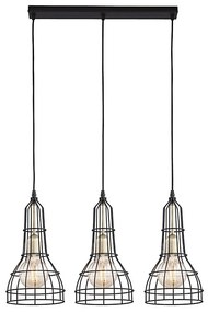 Lampadario a sospensione con filo LONG 3xE27/60W/230V