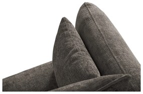 Divano angolare grigio (angolo destro) Matera - Cosmopolitan Design