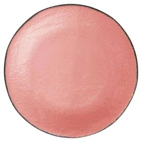 Vassoio Tondo in Ceramica cm 31 - Colore Rosa Cipria - Preta