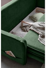 Divano in velluto verde 225 cm Charming Charlie - Miuform