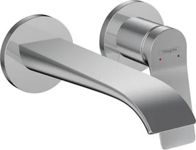 Rubinetto per lavabo a canna media getto a cascata d'acqua Vivenis cromato lucido HANSGROHE H 11 cm