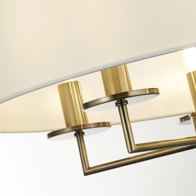 Lampadario Contemporaneo Knightsbridge Acciaio Ottone 5 Luci E14