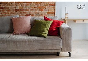 Federa 40x60 cm Red Natural Stripes - Linen Tales