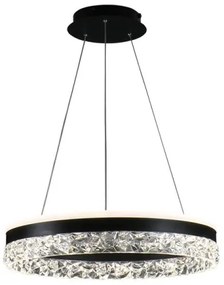 Lampadario a sospensione con filo LED dimmerabile LED/80W/230V 3000-6500K nero + telecomando