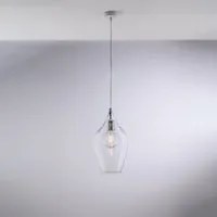 Lampadario Contemporaneo Ares Trasparente 1 Luce E27