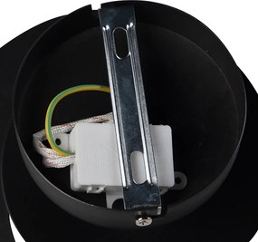 Lampada da soffitto intelligente con paralume a spirale nero incl. Wifi A60 - Scroll