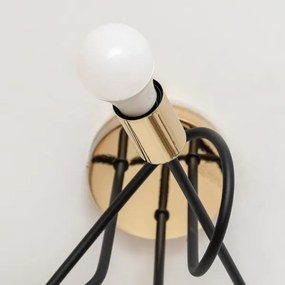 Plafoniera OXFORD 3xE27/15W/230V oro/nero