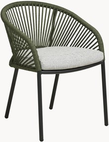 Set di 2 sedie da pranzo da giardino con braccioli Novella