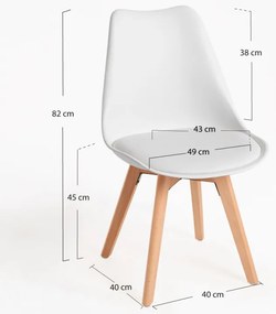 Sedia Synk Basic - Bianco