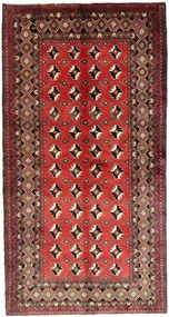 Beluch Tappeto 210x110 Rosso (Iran) Annodato A Mano