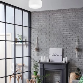 Plafoniera SIRJA DOUBLE 2xE27/15W/230V diametro 35 cm bianco