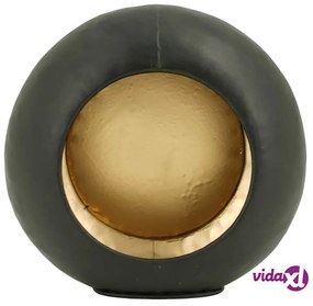 Lesli Living Portacandele Rotondo a Uovo 19x7,5x18 cm