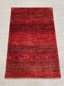 Loribaft Tappeto 60 x 90 Rosso (Iran) Annodato A Mano