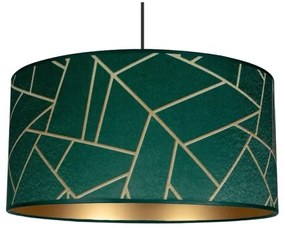 Lampadario a sospensione con filo RELLA 1xE27/60W/230V verde/oro
