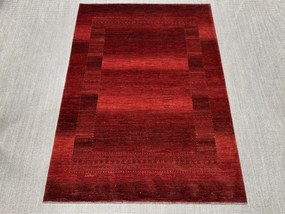 Loribaft Tappeto 160 x 220 Rosso (Iran) Annodato A Mano