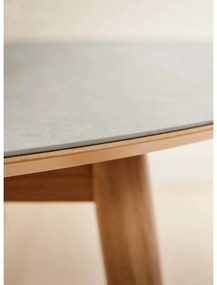 Tavolo da pranzo rotondo allungabile con piano in ceramica ø 135 cm Meza - Hammel Furniture