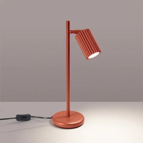 Sollux SL.1643 - Lampada da tavolo KARBON 1xGU10/10W/230V rosso