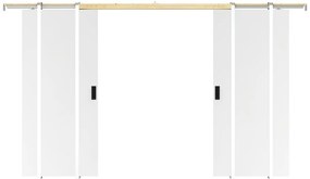Porta scorrevole doppia con sistema a incasso 2 x H205 x L93 cm MDF + PVC Bianco - VARIN II