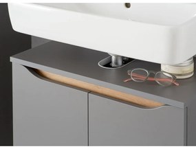 Mobile sospeso grigio sotto il lavabo 60x53 cm Set 357 - Pelipal